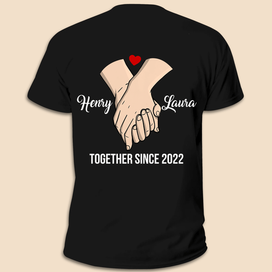 Holding Hands Couple - Personalized Hoodie/T-Shirt - Best Gift For Couple