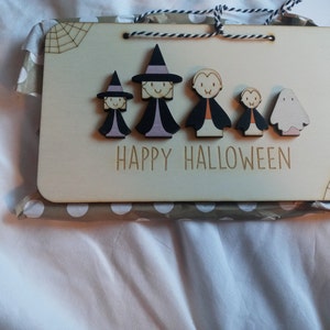 Personalized Halloween sign - Fall decoration