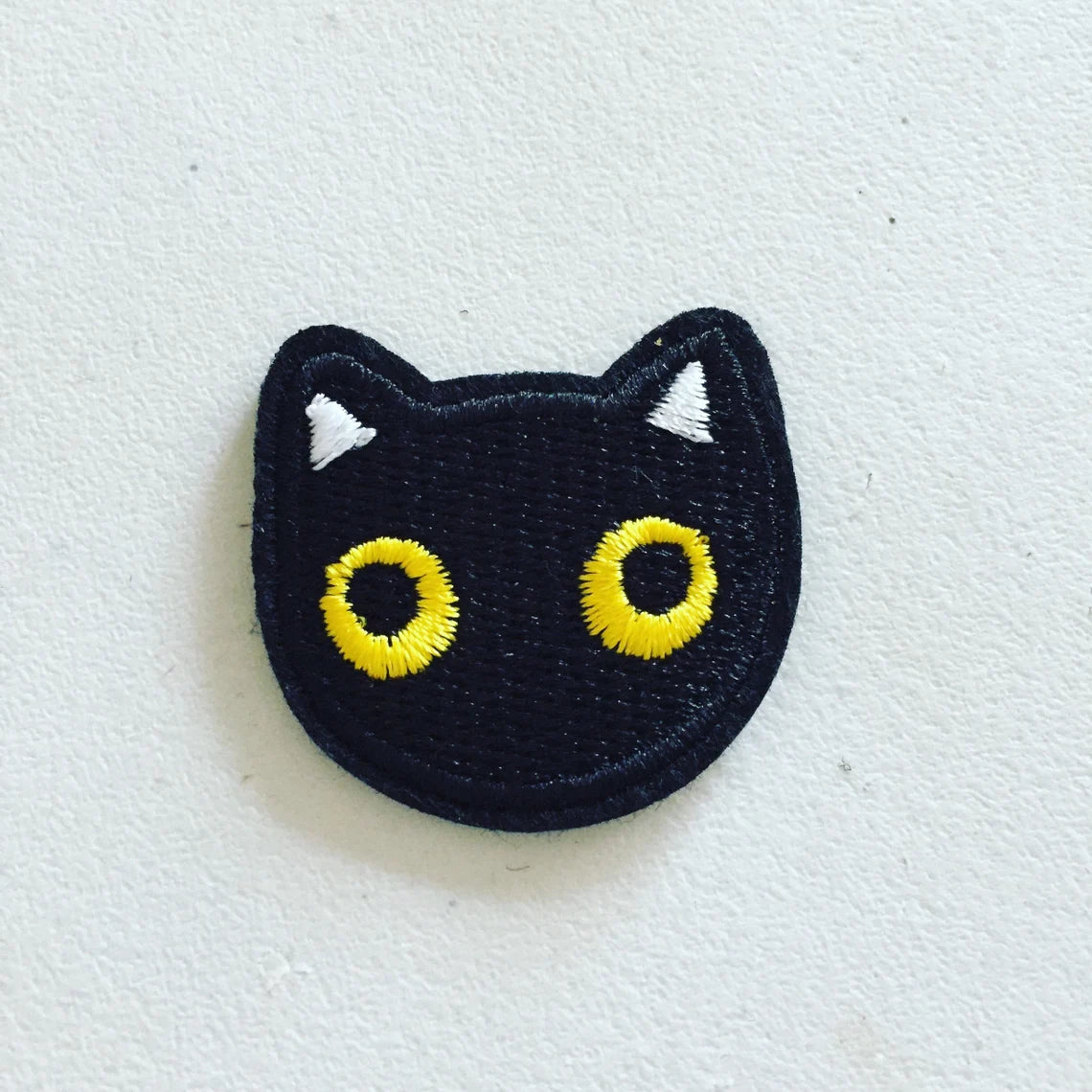 Tiny Black Cat Iron-On Patch