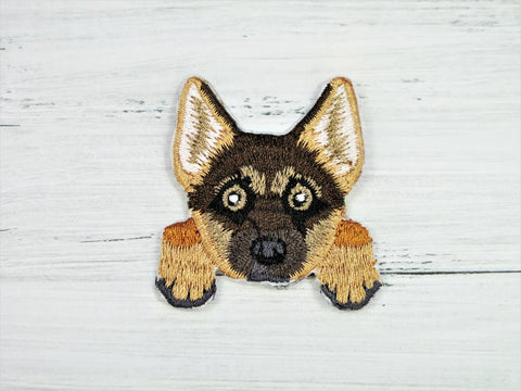Shepherd Dog iron on patch - Embroidered Patch