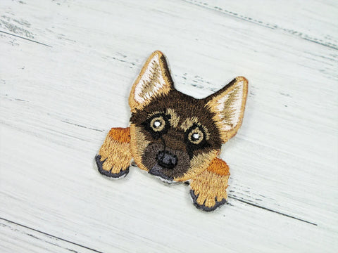 Shepherd Dog iron on patch - Embroidered Patch