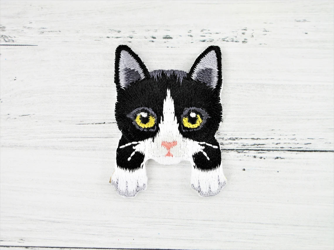 Black and White Cat Patch