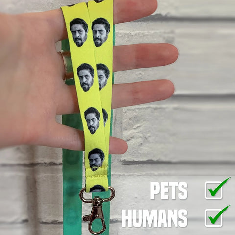 Personalized Pet Head Lanyard - Gift for Pet Lovers