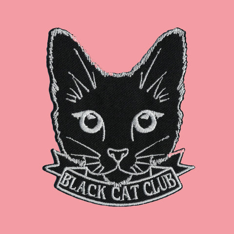 Black Cat Club Embroidered Patch