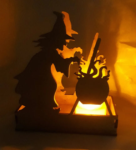 Halloween Witch Candle Holder - Halloween Gift