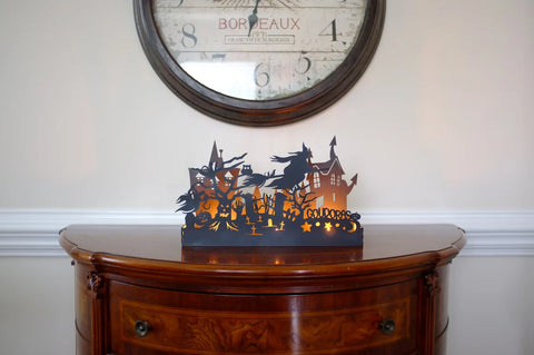 Personalized Halloween Candle Box - Halloween Centerpiece