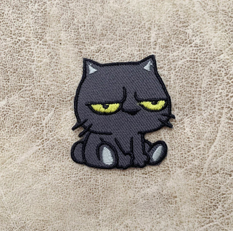 Black cat Iron on patch