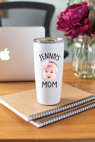 Custom Baby Photo Tumbler for Mom, Gift for Dad, Gift for Mom