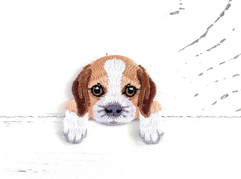 Beagle pocket puppy patch - Embroidered Patch