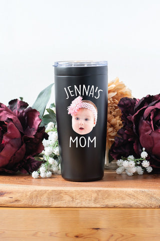 Custom Baby Photo Tumbler for Mom, Gift for Dad, Gift for Mom