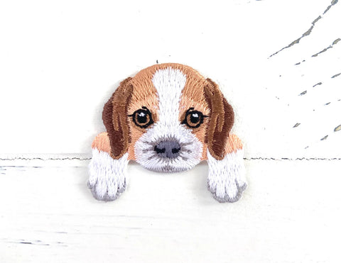 Beagle pocket puppy patch - Embroidered Patch