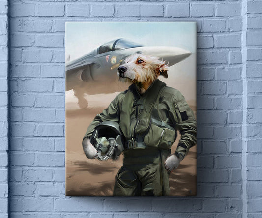Fighter Pilot Male, Funny Pet Lover Gift