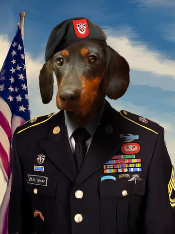 Military Art, Funny Pet Lover Gift