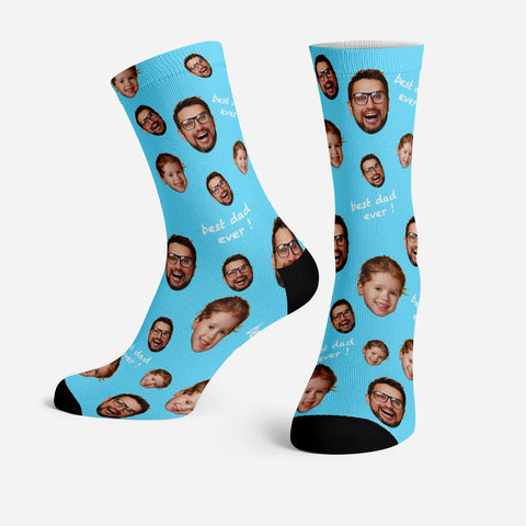 Custom Best Dad Ever Socks - Happy Father's Day Socks