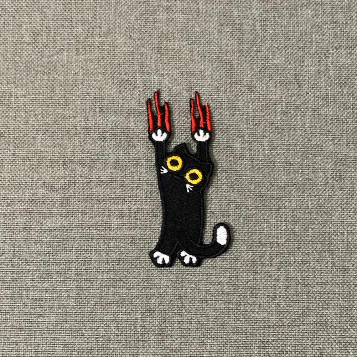 Black cat Patches iron on patches Cat iron on patch patches for Jackets embroidery patch Patch for backpack