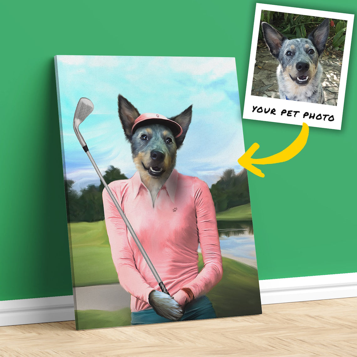 Sherlock Mystery, Custom Dog Portrait, Funny Custom Dog Canvas Art