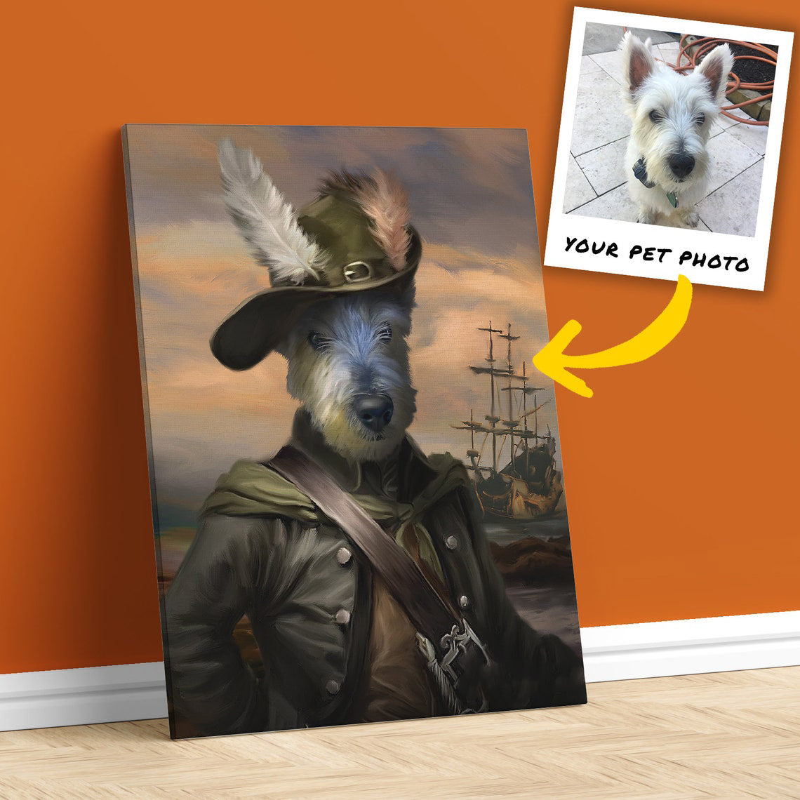 Viking Warrior Dog Portrait Art, Custom Dog Portrait, Funny Pet Lover Gift