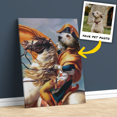 Custom Classic Pet Portrait, Gift for Pet Lovers