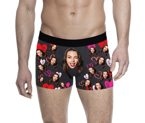 Personalized Boxers Briefs With Picture- Personalized Face Photo Underwear