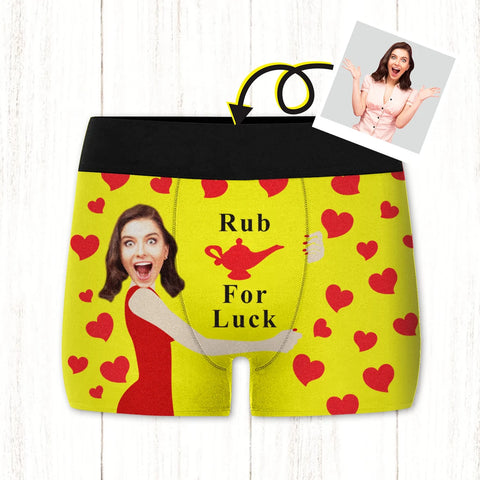 Rub For Luck Boxer - Custom Face Photo Underwear