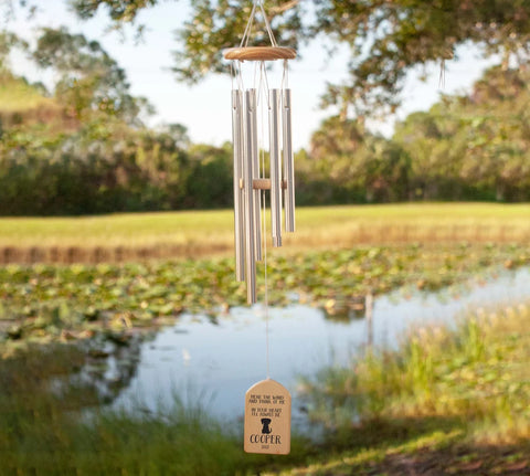 Personalized Dog Memorial Wind Chime - Pet Memorial Wind Chime