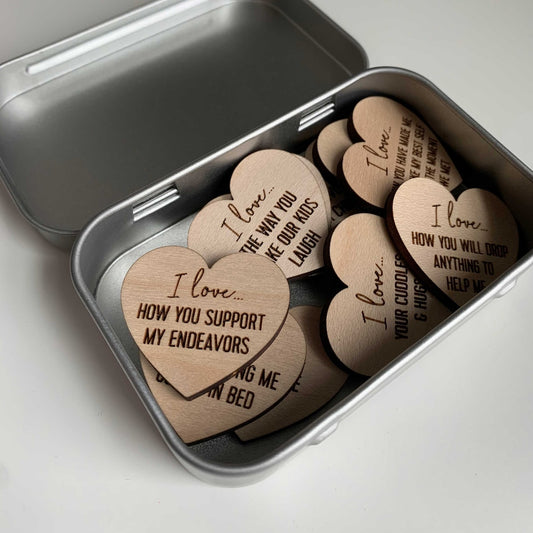 A Little Box of Reasons Why I Love You - Husband Wife Lover Stocking Stuffer