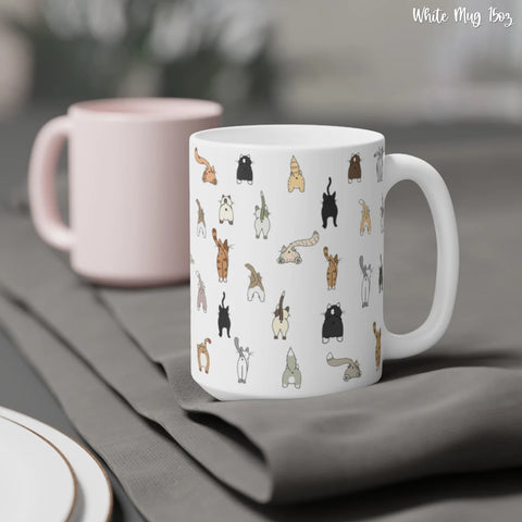Cute Cat Butt Mug - Crazy Cat Lady Mug