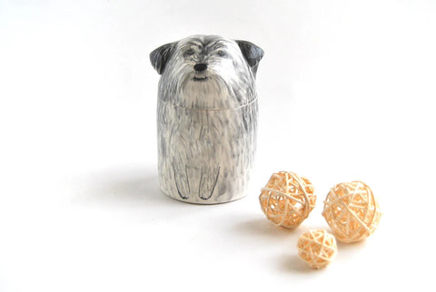 Personalized Dog Urn with Semispherical Cover - Pet Loss Gift