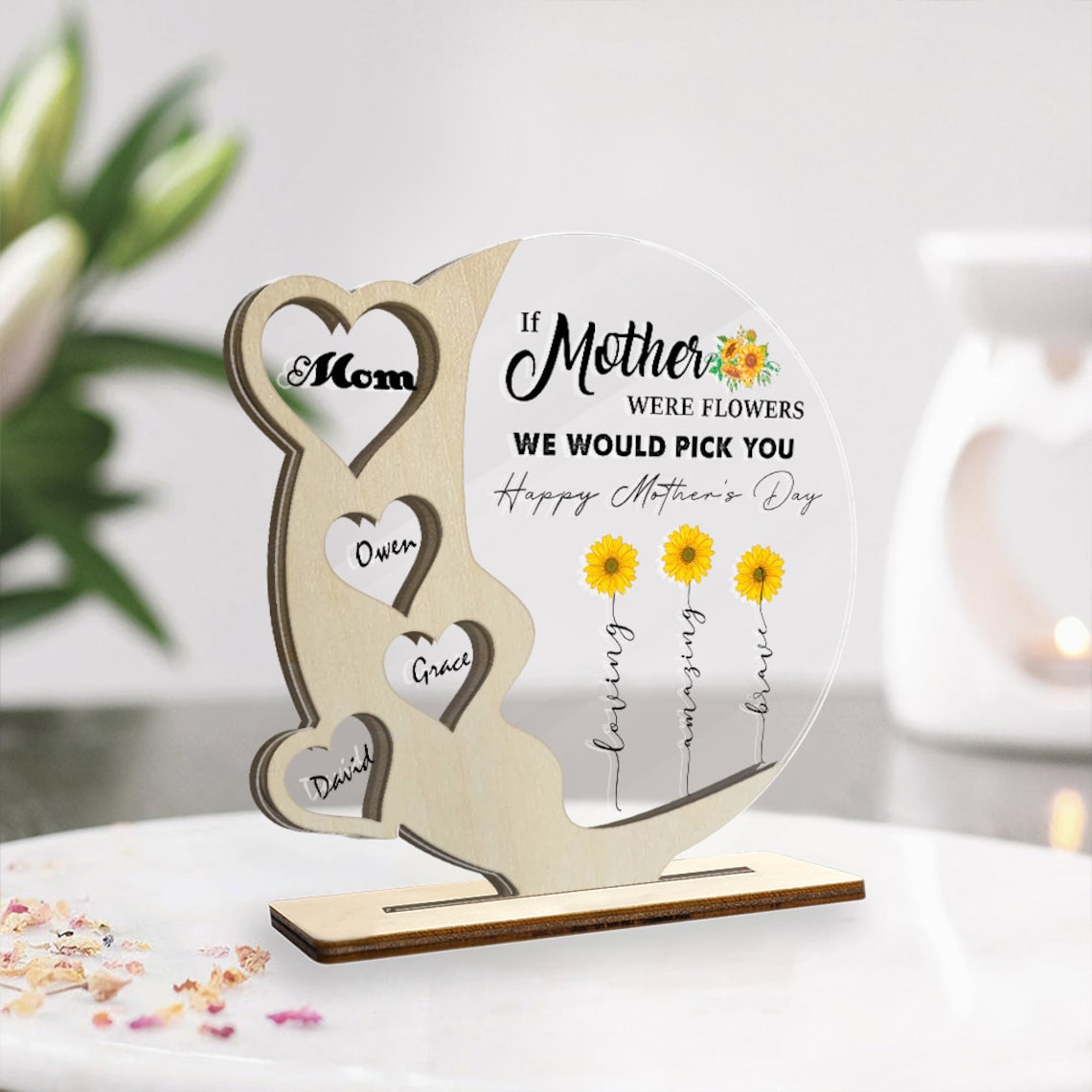 Mother's Day Gifts, Personalized Mom Gift For Wife, Happy Mother's Day  Present - Stunning Gift Store