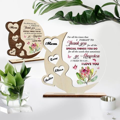 I Need To Say I Love You Wooden and Acrylic Plaque - Mother's Day Gift