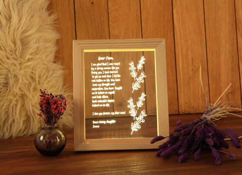 Personalized Hand-Written Letter Night Light - Mother's Day Gift Ideas