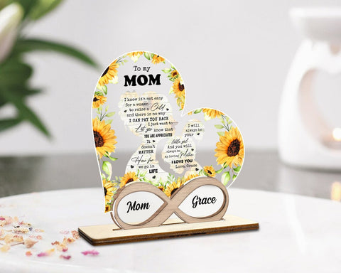 Personalized Heart Shaped Gifts for Mom - Mothers Day Gifts