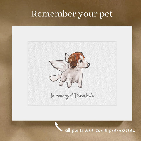 Mini Custom Watercolor Pet Portrait - Pet Portraits from Photos