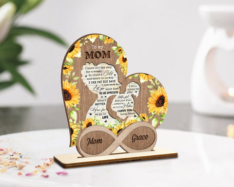Personalized Heart Shaped Gifts for Mom - Mothers Day Gifts