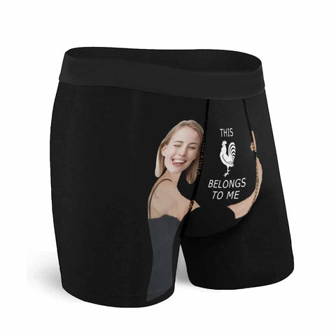 Custom Boxer Briefs for Men - Personalized Face Photo Print Underwear