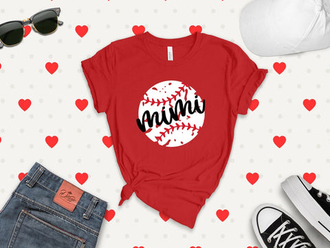 Minnie Mama Women's Shirt, Disney Mom Shirt - Baseball Mama Shirt