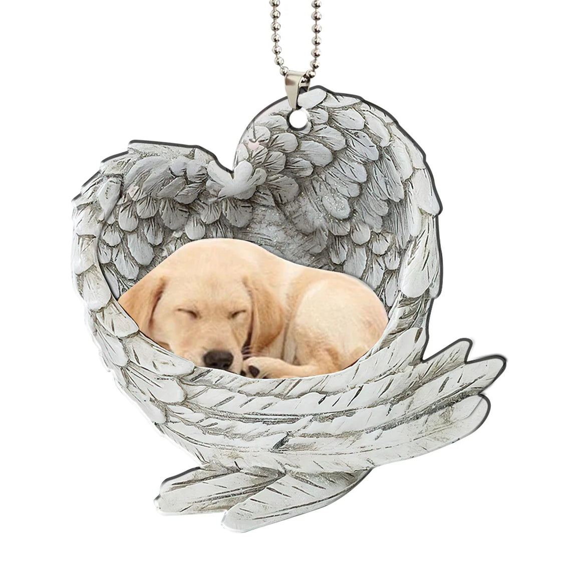 Golden Retriever Personalized Dog Sleeping In White Angel Wings Acrylic  Keychain, Gift For Dog Lovers, Decorative 2-Sided Keychains Key Ring,  Keychain Charms for Handbag Wallet Car Accessories at  Women's  Clothing store