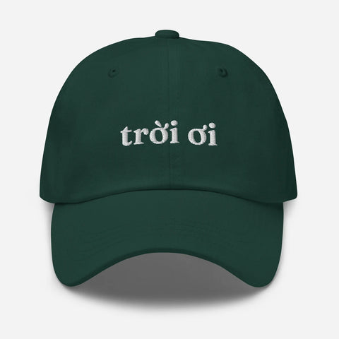 Trời Ơi Vietnamese Dad Hat, Embroidered Baseball Cap