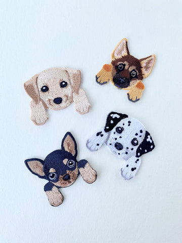 Embroidered Puppies Patch with 12 Styles - Pocket Dog - DIY Gifts for Dog Moms