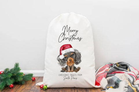 Personalized King Charles Spaniel Christmas Treat Bag - Gift for Dog Lover