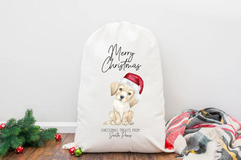 Personalized Labrador Christmas Treat Bag - Dog Christmas Treat Bag