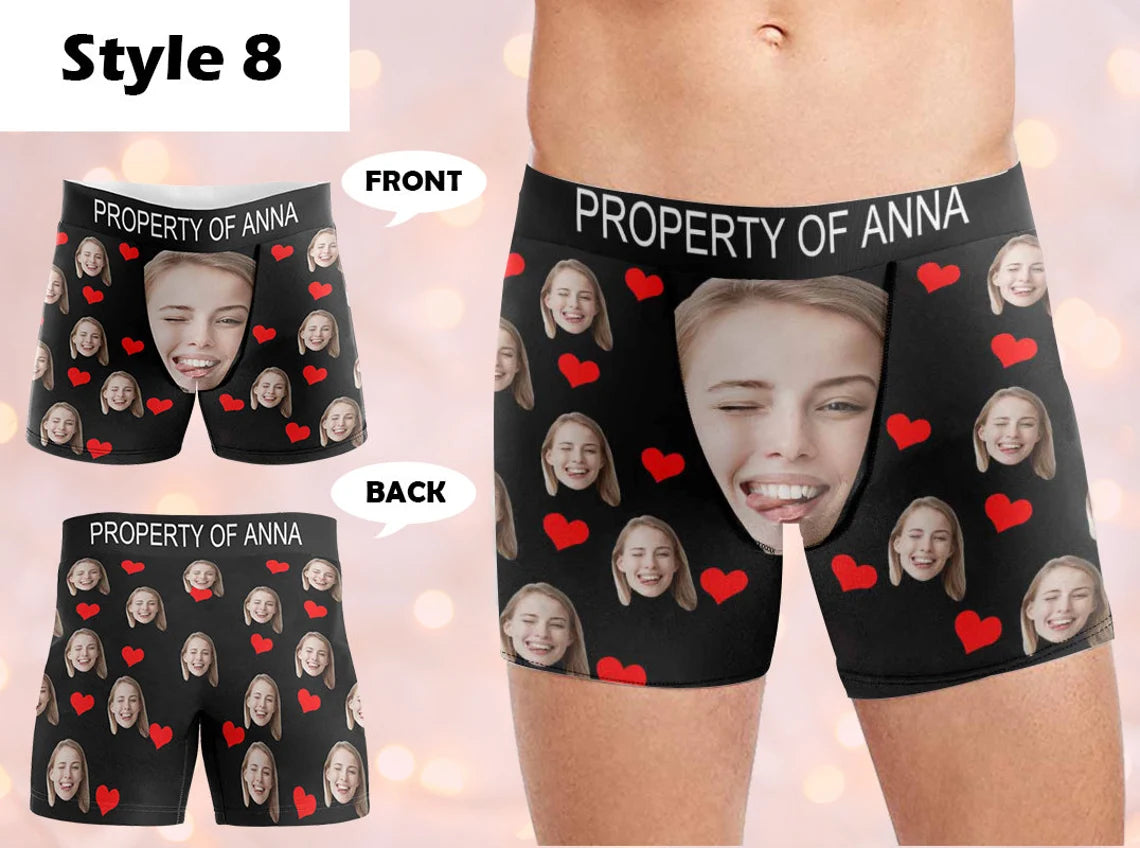 Custom Boxers with Face, Personalized Underwear with Photo, Face Boxer,  Photo Boxer Briefs, Design Gift for Boyfriend Gift for Husband – Astrocus