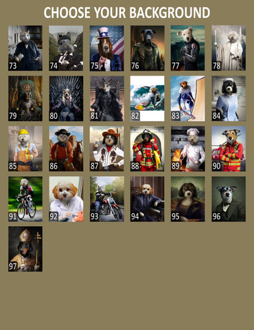 Japanese Samurai Dog Portrait Art, Custom Dog Portrait