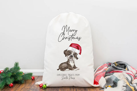 Personalized Boxer Christmas Treat Bag - Dog Treat Bag
