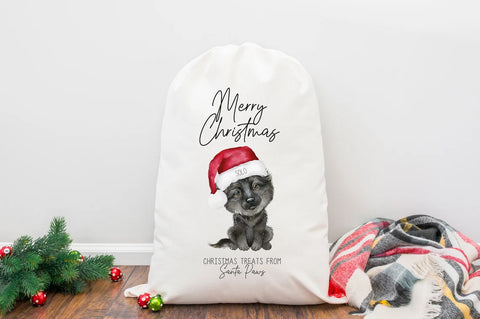 Personalized German Shepherd Christmas Treat Bag - Dog Treat Bag