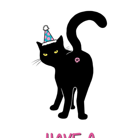 Naughty Cat Birthday Card - Best Friend Birthday Card