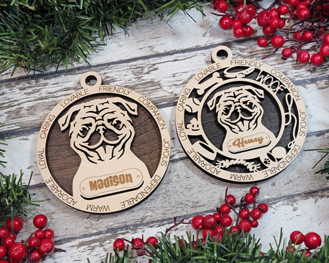 Pug - The Adorable Dog Ornaments - Gift for Dog Lovers