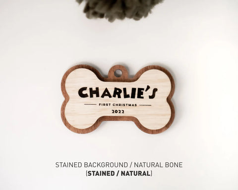 Personalized Dog Bone Ornament - Christmas Ornament