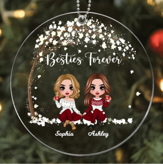 Personalized Best Friends Ornament - BFF Christmas Gift