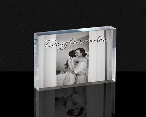 Personalized Photo Block Acrylic Plaque for Mother-in-law - Mother Day Gifts